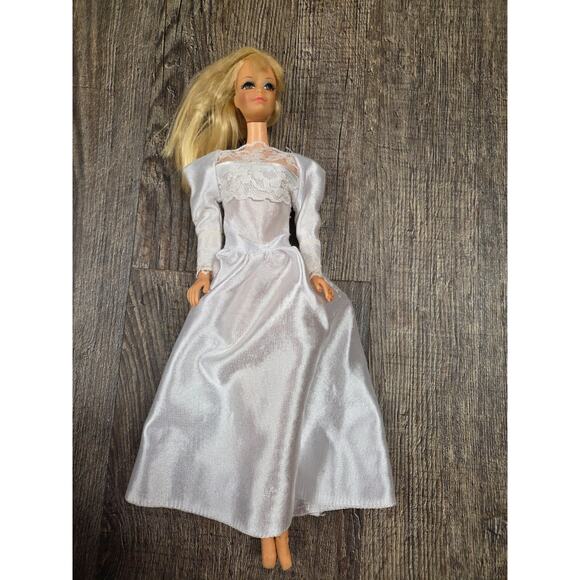 Vintage 1966 Made in Japan Long Blonde Ponytail Mod Dance Dress Barbie - Picture 1 of 8
